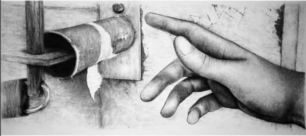 Liam Gerrard Sistine Chapel Toilet, 2016 charcoal on paper 50.0 x 100.0 cm
