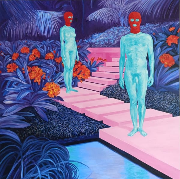 Mike Crawshaw Dear Comrade..., 2023 oil on canvas 90.0 x 90.0 cm