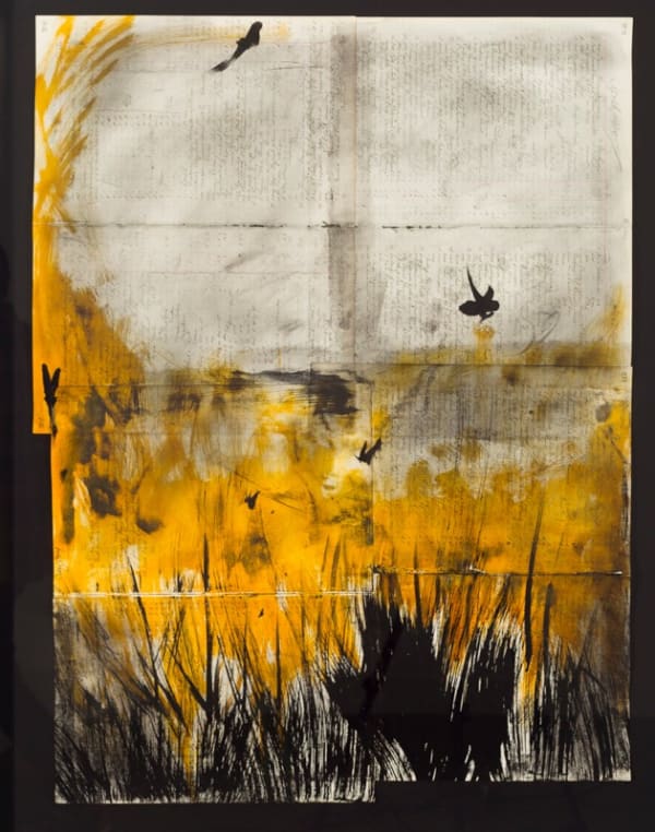 Cruz Jimenez Untitled, 2014 Mixed media on found pages 94.0 x 71.0 cm