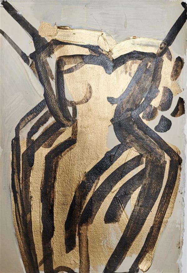 Natasha Wright A Place to Stand 14, 2020 acrylic and ink on paper 350 x 250 mm