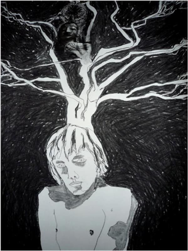 Brendan McGorry Deciduous Soul, 2009 charcoal and screen-print 86.0 x 61.0 cm