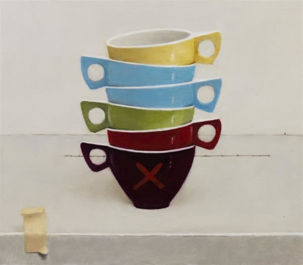 Damien Kurth Hold, 2016 oil on board 35.0 x 40.0 cm