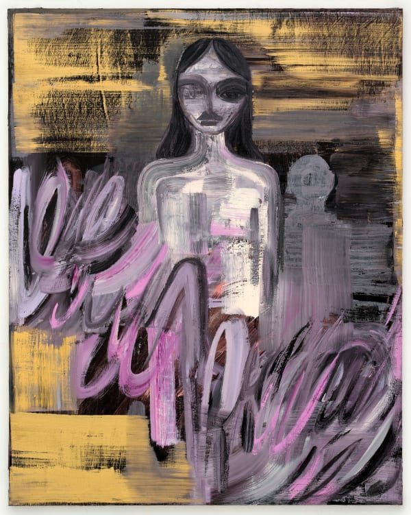 Natasha Wright Bias cut, 2025 Oil on canvas 1220 x 1525 mm