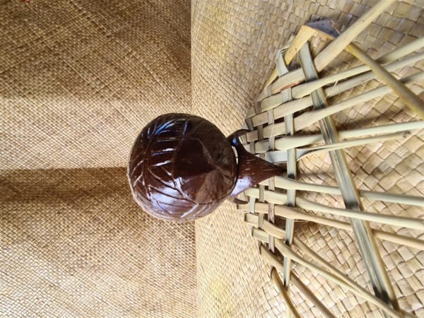 Holocene Uata The man, 2021 Coconut, flax, acrylic