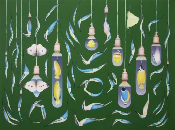 Paul Martinson Electric Metamorphic Garden, 2018 oil on canvas 90.0 x 120.0 cm