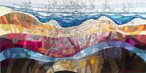 Shintaro & Yoshiko Nakahara Reserve, 2014 ink and acrylic on canvas 76.0 x 153.0 cm