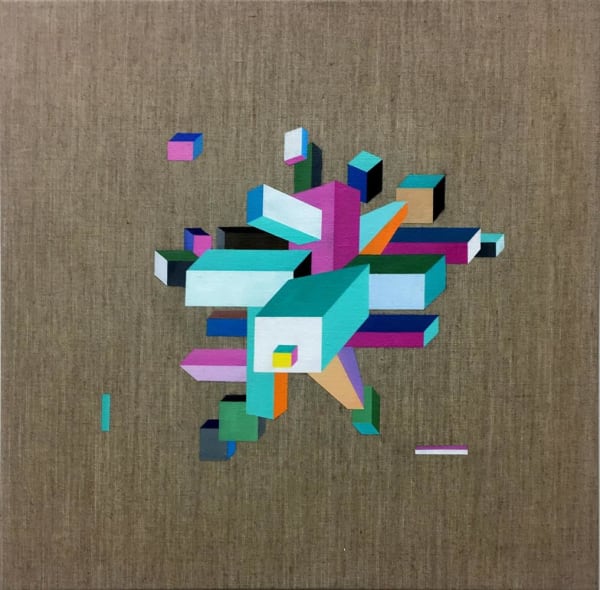 Julien Dyne Abelone, 2014 acrylic on linen 50.0 x 50.0 cm