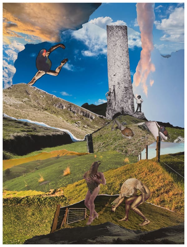 Teresa Hr Lane Stripped Bare, 2021 photography & mixed media collage 100.0 x 75.0 cm