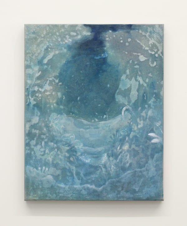 Ashleigh Min Snowy Yard, 2025 acrylic and oil on canvas 380 x 480 mm