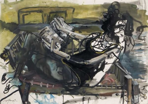 John Oxborough, With Book, Schoolhouse Bay, Mahurangi, 2007