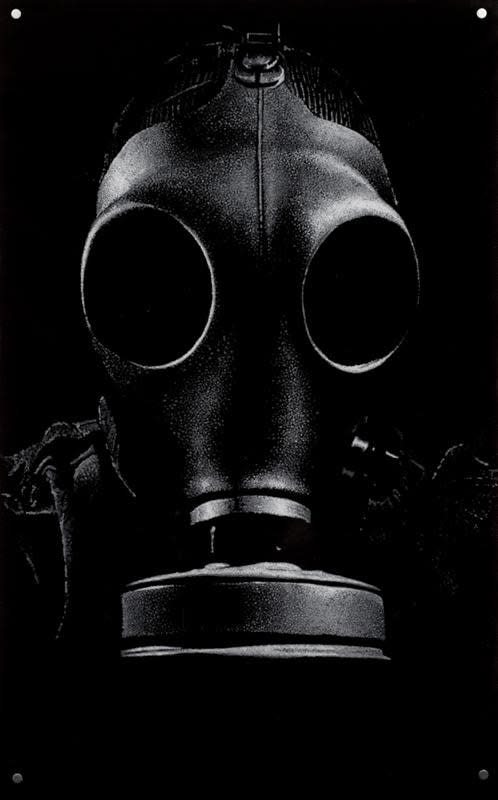 Pj Paterson, Self Portrait with Gas Mask, 2011