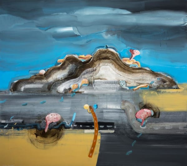 John Oxborough Devonport from Highbury, 2013 Acrylic on board 121.5 x 137.0 cm