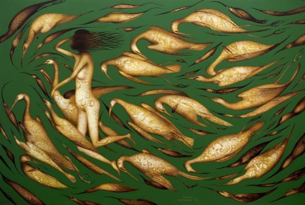 Paul Martinson Flow, 2014 Acrylic on board 80.5 x 120.0 cm