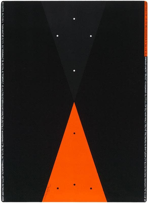 Matthew Moriarty Marker, 2011 Etching, acrylic polymer and oil on board 67.5 x 49.0 cm