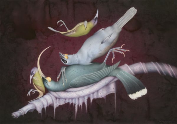 Paul Martinson Non-vocal dawn quartet, 2022 Watercolour and watercolour pencil on paper 87.5 x 116.0 cm