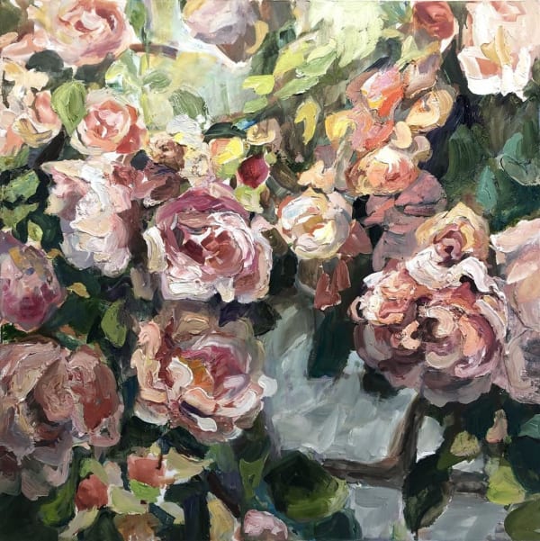 Katherine Throne Peach Melba, 2020 oil on canvas 75.0 x 75.0 cm