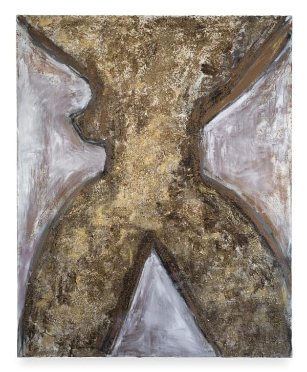 Natasha Wright Earth Goddess, 2020 oil and mica on canvas 1524 x 1219 mm