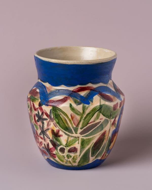 Julia Holderness Laurel, 2025 glazed stoneware (underglaze colour and porcelaine paint) 125 x 105 mm