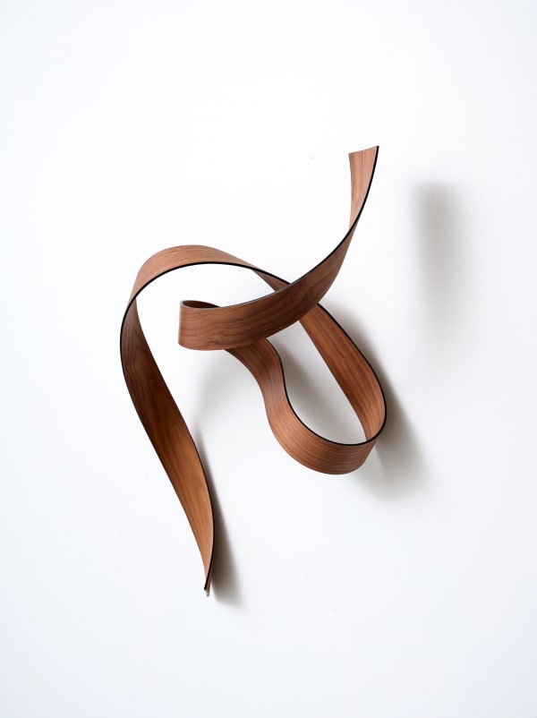 Ray Haydon Fluid XV, 2024 Carbon fibre, resin, walnut veneer 850 x 500 x 200 mm