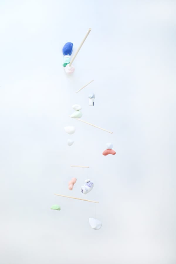 Li Si Rong In the Air (3), 2025 Air clay, Wire, Pinetrim dowel 400 x 500 x 800 mm