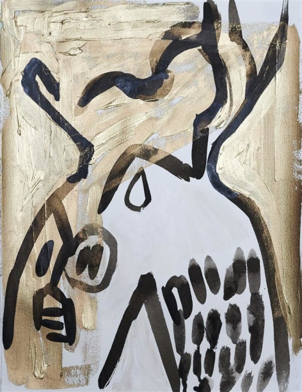 Natasha Wright A Place to Stand 17, 2020 acrylic and ink on paper 350 x 250 mm