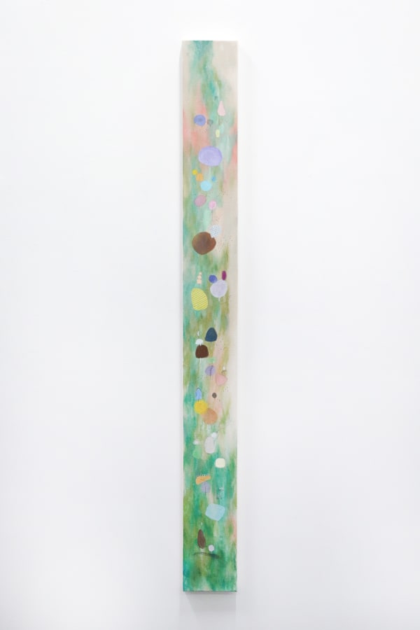 Li Si Rong On the Edge (11), 2025 oil on canvas, oil pastel, pencil 1500 x 150 mm