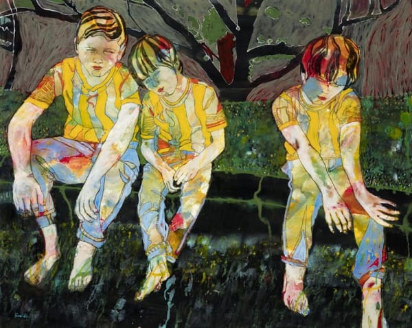 Brendan McGorry Great Expectations I, 2015 acrylic and charcoal on canvas 120.0 x 150.0 cm