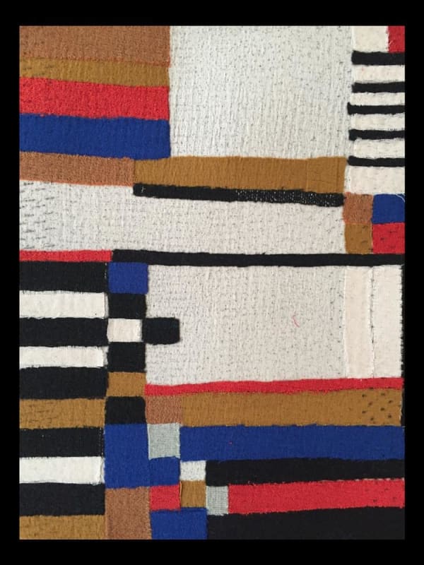 Julia Holderness Women’s Work: Textile Art from the Bauhaus by Sigrid Wortmann Weltge, 1993, 2017 felt and wool applique 460 x 330 mm