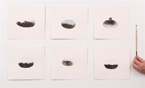 Wendy Kawabata In the Land (series view), 2015 ink and gouache on paper