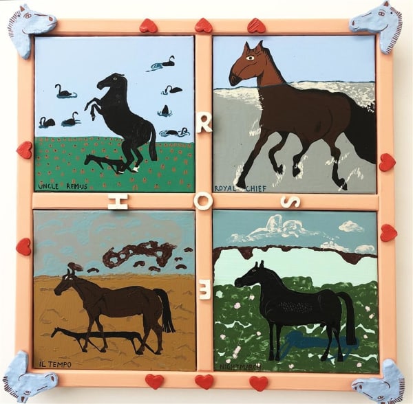 Claudia Kogachi HORSE, 2020 mixed media 71.0 x 71.0 cm