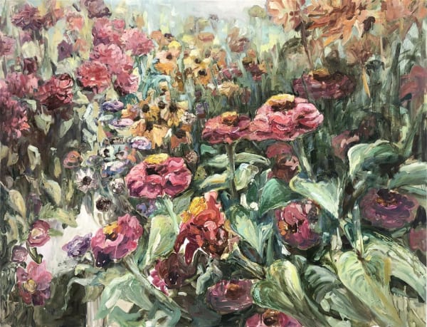 Katherine Throne Ringleaders, 2022 oil on canvas 1200 x 1550 mm