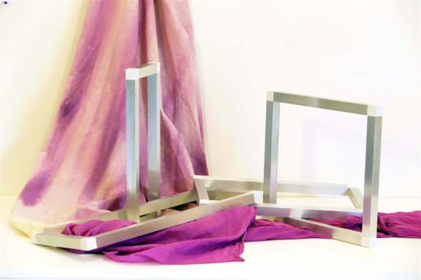 Josephine Cachemaille Connector II (with curtain), 2018 Aluminium, plastic