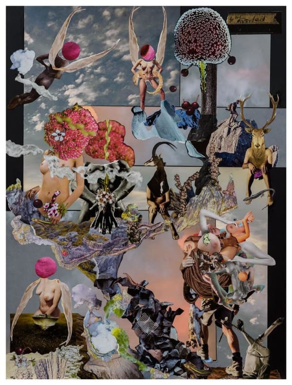 Teresa Hr Lane To Be Avoided, 2020 mixed media collage 76.0 x 102.0 cm