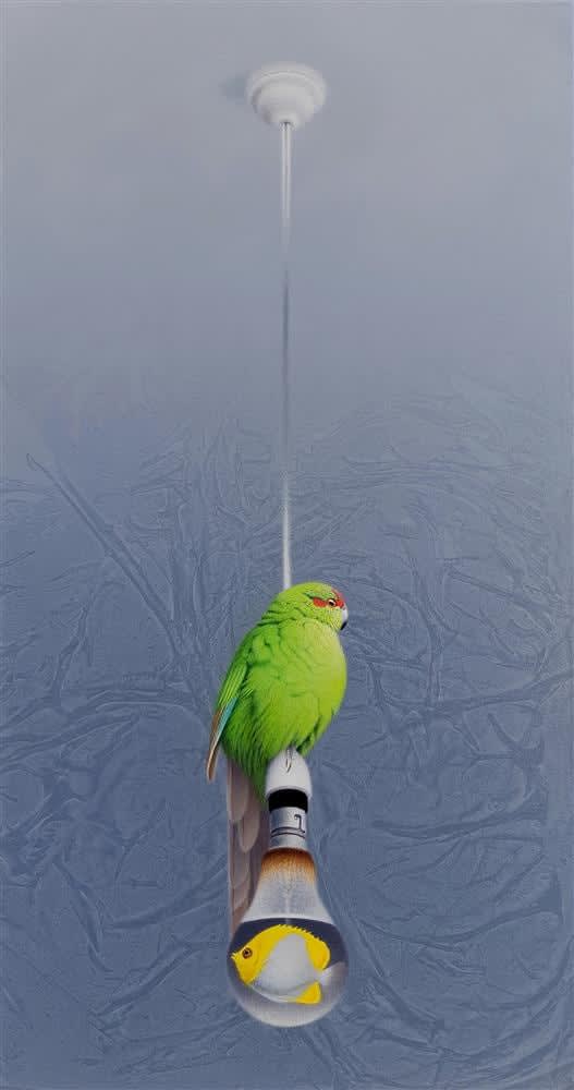 Paul Martinson Traffic light, 2023 acrylic on canvas 750 x 400 mm