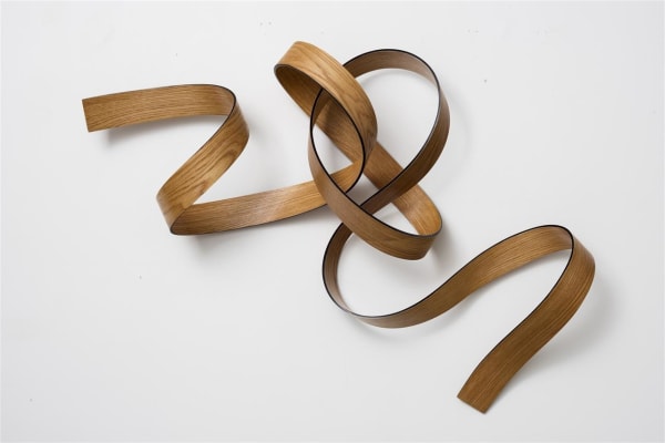 Ray Haydon Open Helix VIII, 2016 carbon fibre, timber veneer 550 x 1150 x 250 mm