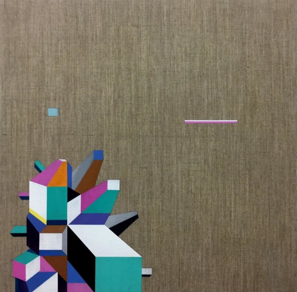 Julien Dyne Foreverest, 2014 acrylic on linen 50.0 x 50.0 cm