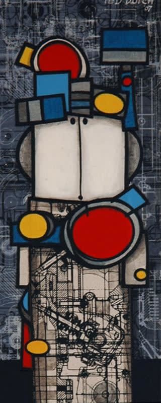 Ted Dutch (1928-2008), Signaller With Headgear, 2007