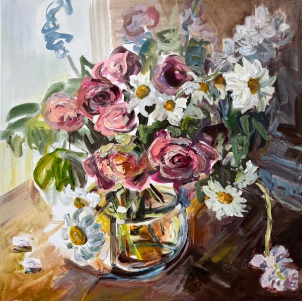 Katherine Throne Spring Bounty, 2024 Flashe, oil, cold wax on canvas 750 x 750 mm