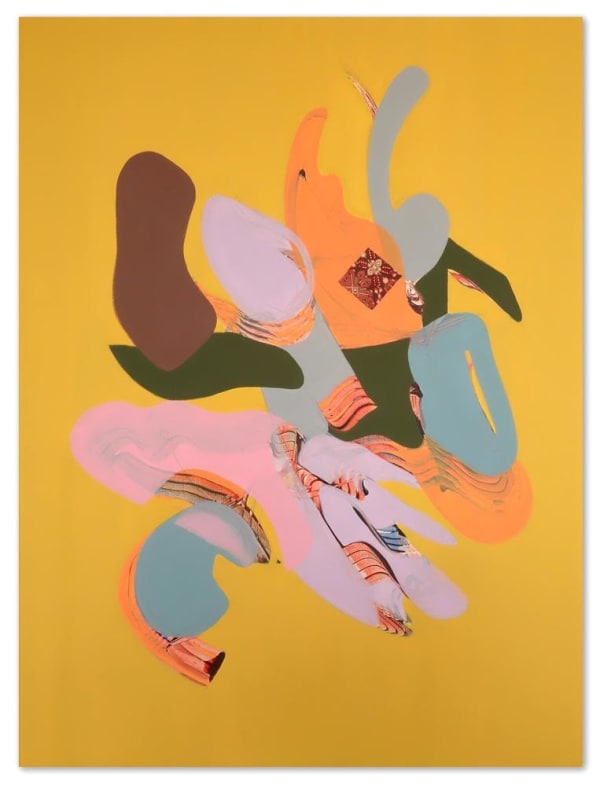 Rozana Lee Verdaccio, 2017 acrylic and fabrics on canvas 75.0 x 100.0 cm