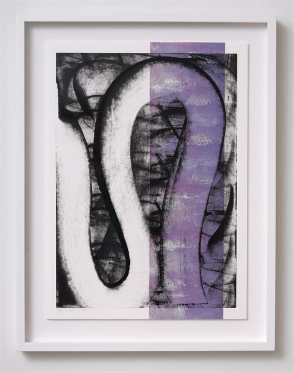 Zara Dolan S-3-HR-#A17D93-SC, 2021 Monotype print on Fabriano Accademia paper 780 x 600 mm