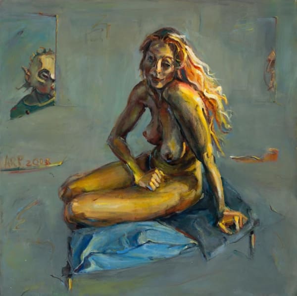 Alan Pearson Beauty and the Beast, 2013 Oil on canvas 810 x 810 mm