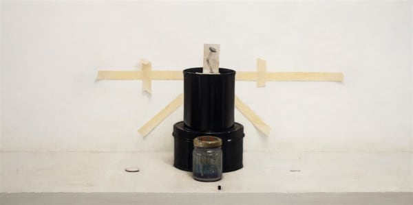 Damien Kurth Spun, 2013 Oil on board 50.0 x 100.0 cm