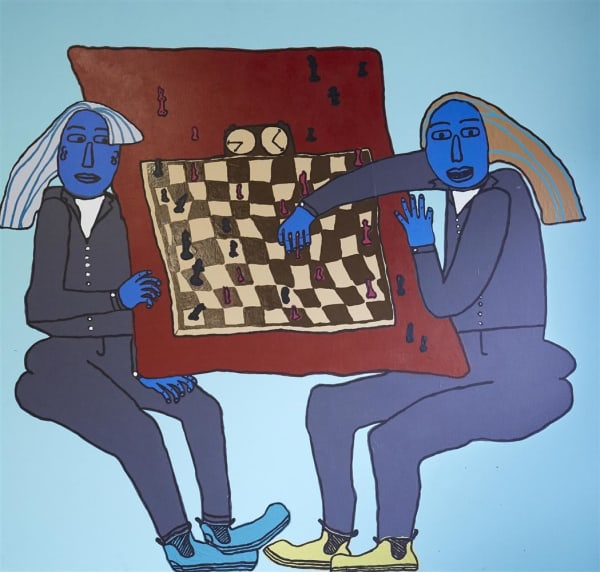 Claudia Kogachi Chess, 2017 acrylic on canvas 147.0 x 155.0 cm