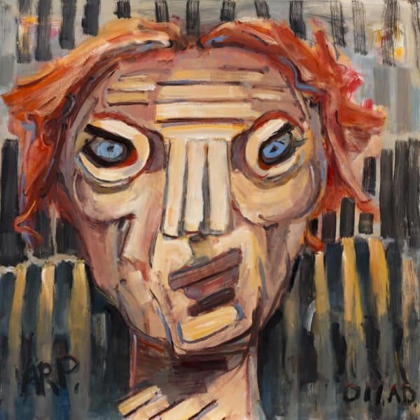 Alan Pearson The Cricketer (after Shane Warne), 2011 Oil on canvas 1010 x 1010 mm