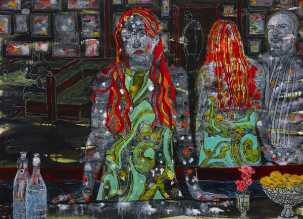 Brendan McGorry Scene Manet, 2018 acrylic and charcoal on canvas 130.0 x 180.0 cm