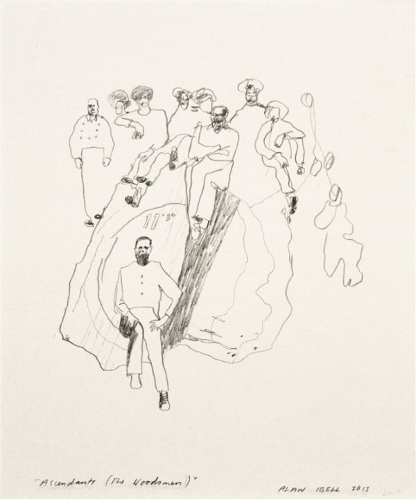 Alan Ibell Ascendants (The Woodsmen), 2013 Pencil on museum mount-board 41.0 x 49.0 cm