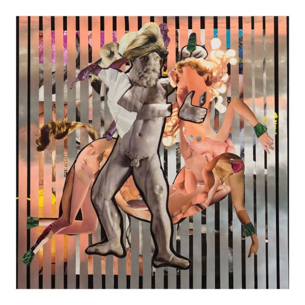 Teresa Hr Lane Horse, 2019 mixed media collage 65.0 x 65.0 cm