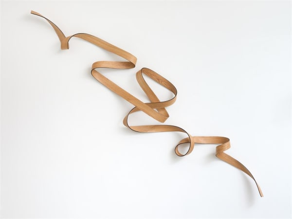 Ray Haydon Evolution I, 2021 carbon fibre, oak veneer 550 x 2700 mm