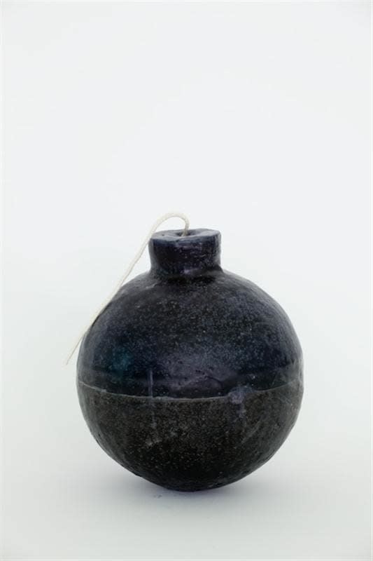 Josephine Cachemaille Bomb, 2010 Wax and wick 180 x 160 x 160 mm