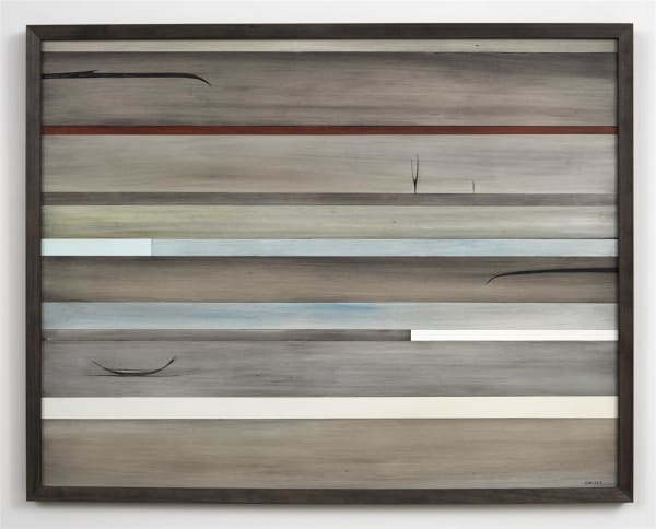 Simon Kaan Untitled 10-17, 2017 carved oil on board 100.0 x 125.0 cm